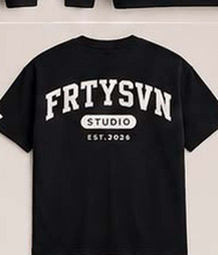 Varsity Tee Black